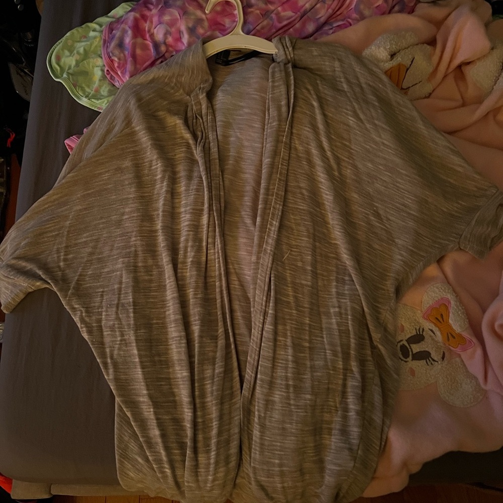 Forever 21 Light Gray Women's Cardigan